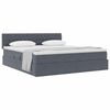 vidaXL Letto con Contenitore Grigio scuro 180 x 200 cm Velluto