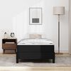 vidaXL Struttura del letto con materasso Nero 90 x 200 cm Tessuto