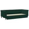 vidaXL Divano Letto Estraibile Cassetti Verde Scuro 90x200cm Velluto