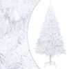 vidaXL Albero di Natale Preilluminato con Palline Bianco 240 cm PVC