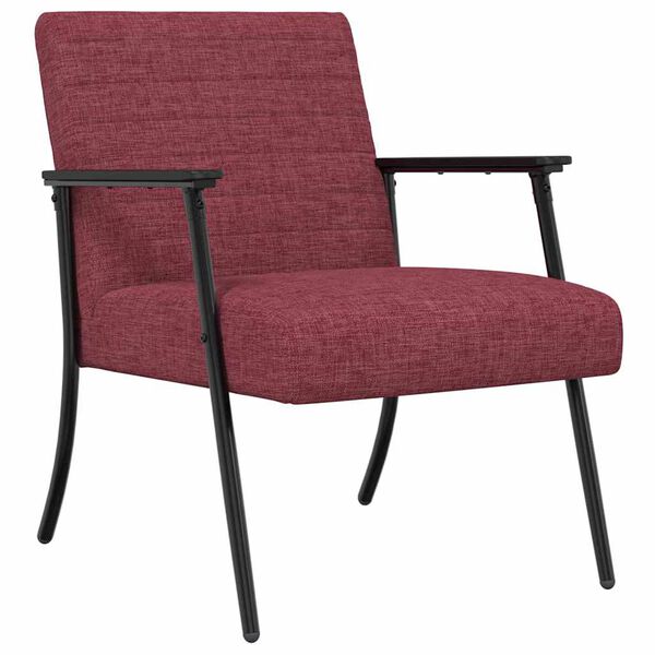 vidaXL poltrona Rosso Vino 59 x 75 x 78 cm Tessuto