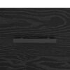 vidaXL Credenza con cassetto Rovere Nero 69,5 x 34 x 90 cm