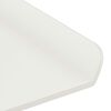vidaXL Mensola sospesa 4 pcs Bianco 40 x 9 x 2,5 cm Acciaio