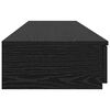 vidaXL Cassetti per letto Rovere Nero 135 x 36,5 x 16,5 cm