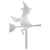 vidaXL Palo da Giardino 36 x 24 cm Acciaio zincato Argento
