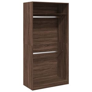vidaXL Armadio Rovere Marrone 100x50x200 cm in Legno Multistrato