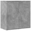 vidaXL Credenze 2 pz Grigio Cemento 79x38x80 cm in Legno Multistrato