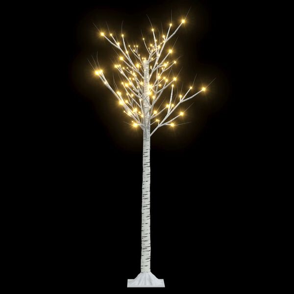 vidaXL Albero Natale 140 LED 1,5 m Salice Bianco Caldo Interno Esterno