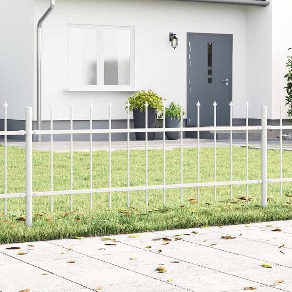 vidaXL Recinzione per Giardino Woerden Bianco 1,7 x 0,6 m