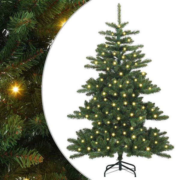vidaXL Albero di Natale Artificiale con Rami Pieghevoli Verde 150 cm