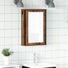 vidaXL Mobile Bagno con Specchio Legno Antico 42x12x60 cm Truciolato