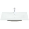 vidaXL Lavabo da Incasso con Rubinetto 81x39x18 cm in Ceramica Bianco