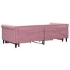 vidaXL Divano Letto Estraibile con Cassetti Rosa 90x200 cm Velluto