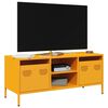 vidaXL Mobile TV Giallo Senape 101,5x39x43,5 cm in Acciaio