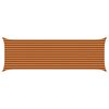 vidaXL Vela da ombra solare Arancione e Marrone 6 x 2 m