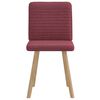 vidaXL Sedie da Pranzo 2 pz Rosso Vino in Tessuto