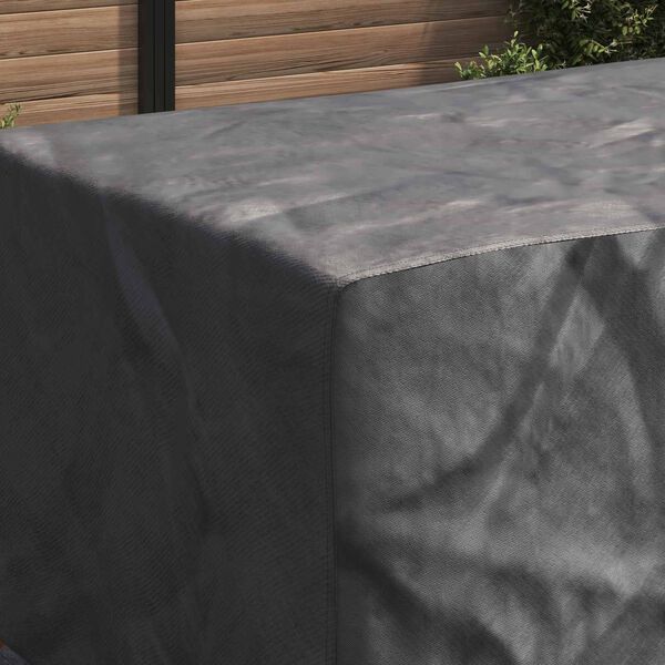 vidaXL Copertura per mobili Tinta unita Nero 270 x 110 x 70 cm 210D