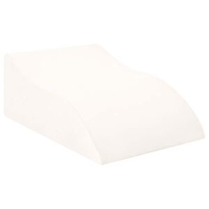 vidaXL Cuscino per Gambe 68 x 41 x 24 cm Schiuma PU Bianco