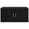 vidaXL Armadietto a muro Rovere nero 80 x 42.5 x 40 cm