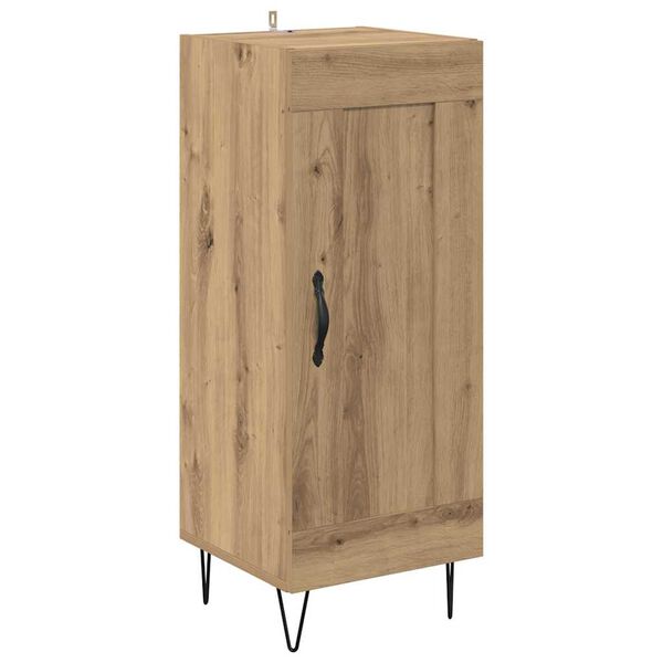 vidaXL Credenza Rovere artigianale 34,5 x 34 x 90 cm