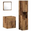 vidaXL Set di mobili per il bagno 4 pz Legno vecchio 41 x 38,5 x 46 cm