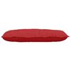 vidaXL Cuscino per Schiena Rosso 100 x 19 x 50 cm Tessuto