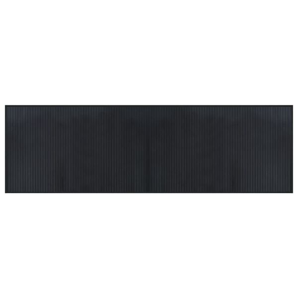 vidaXL Tappeto Rettangolare Nero 60x200 cm in Bamb&ugrave;