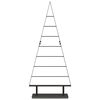 vidaXL Albero di Natale in metallo con supporto Nero 125 cm Acciaio