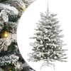 vidaXL Albero di Natale Artificiale con Rami Pieghevoli Bianco 150 cm