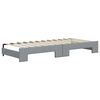 vidaXL Divano Letto Estraibile Cassetti Grigio Chiaro 90x200cm Tessuto