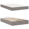 vidaXL Struttura letto con materasso con materasso 2 pcs Talpa Tessuto
