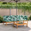 vidaXL Set Divano Pallet Giardino 3pz con Cuscini Massello Acacia