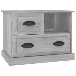 vidaXL Comodino Grigio Cemento 60x39x45 cm