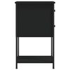 vidaXL Comodini 2 pz Neri 32x42x70 cm in Legno Multistrato
