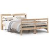vidaXL Giroletto con Testiera 150x200 cm in Legno Massello di Pino