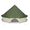 vidaXL Tenda Familiare Tipi per 10 Persone Verde Impermeabile