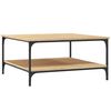 vidaXL Tavolino da Salotto Rovere Sonoma 80x80x40 cm Legno Multistrato
