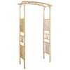 vidaXL Arco da Giardino Naturale 110 x 40 x 205 cm Bamb&ugrave;