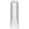vidaXL Cesti Gabbioni ad Arco 7 pz 400x50x160/180 cm Ferro Zincato