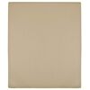 vidaXL Lenzuola con Angoli Jersey 2pz Tortora 180x200 cm Cotone