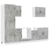 vidaXL Set Mobili da Cucina 7 pz Kalmar Grigio Cemento in Truciolato