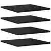 vidaXL Ripiani per Libreria 8pz Nero Lucido 40x40x1,5cm Multistrato