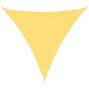 vidaXL Parasole a Vela HDPE Triangolare 3,6x3,6x3,6 m Beige