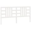 vidaXL Testiera per Letto Bianca 206x4x100cm in Legno Massello di Pino