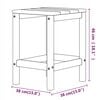 vidaXL Tavolo da Giardino Adirondack Bianco 38x38x46 cm HDPE