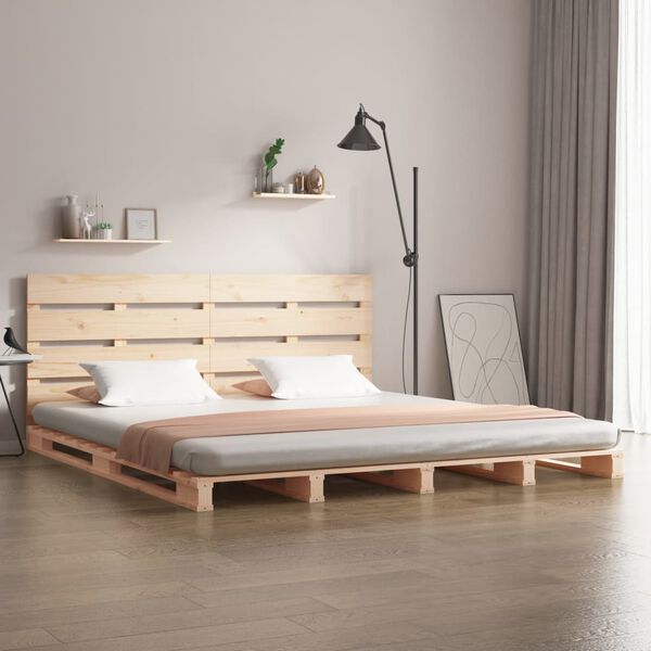 vidaXL Giroletto senza Materasso 135x190 cm in Legno Massello di Pino