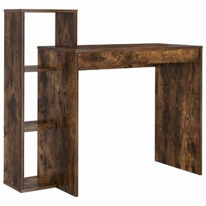 vidaXL Scrivania Rovere fum&eacute; Legno ingegnerizzato 100 x 40 x 90 cm