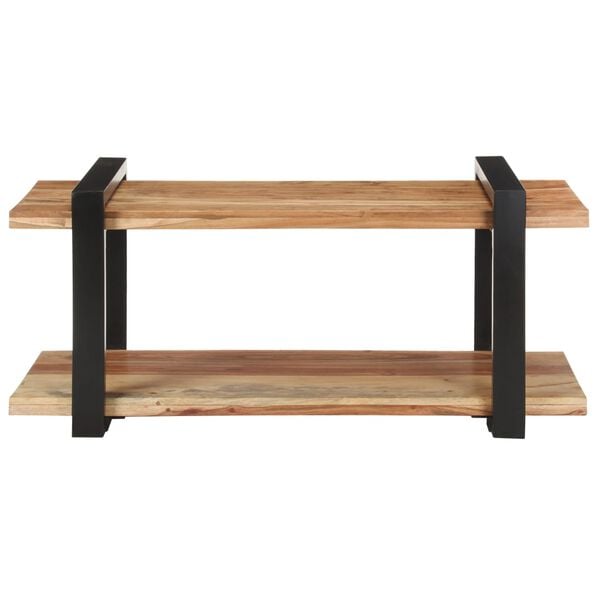 vidaXL Mobile Porta TV 90x40x40 cm in Legno Massello di Acacia