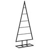 vidaXL Albero di Natale in metallo KUOPIO 90 cm Metallo Nero