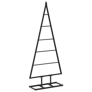 vidaXL Albero di Natale in metallo KUOPIO 90 cm Metallo Nero